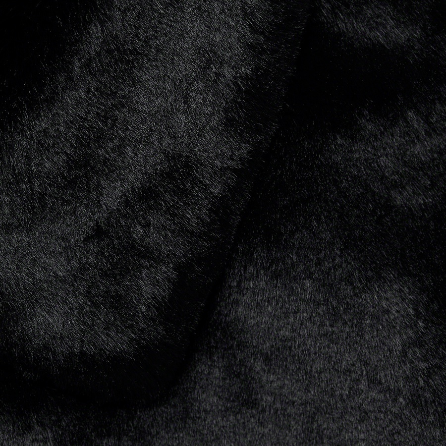 Supreme 2-Tone Faux Fur Shop Coat (FW21) - Black - $388