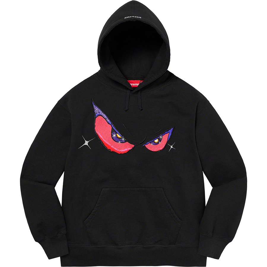 Supreme Eyes Hooded Sweatshirt (FW21) - Black - $168