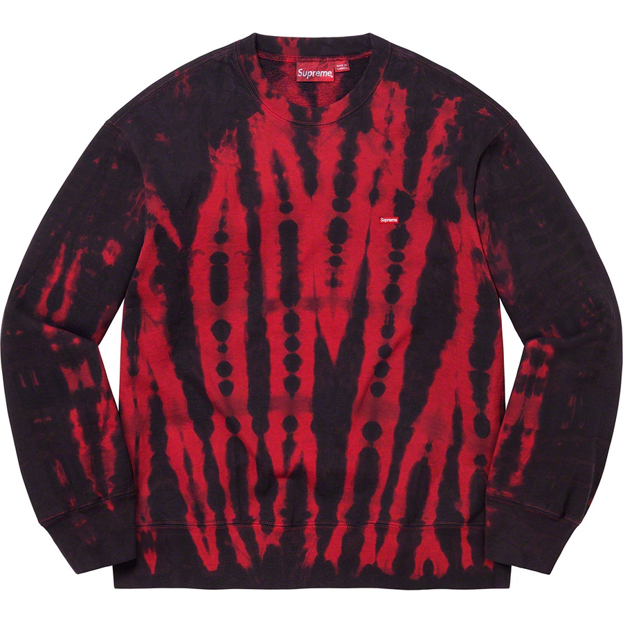 Supreme Small Box Crewneck (FW21) - Red Tie Dye - $138