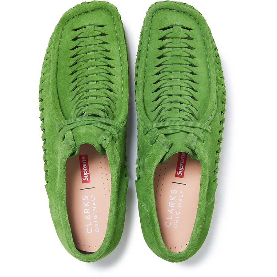 Supreme Supreme Clarks Originals Woven Wallabee (FW21) - Green - $178