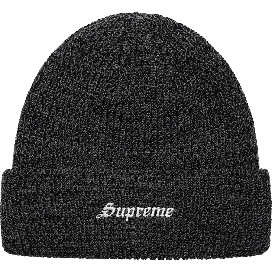 Supreme Twisted Loose Gauge Beanie (FW21) - Charcoal - $38