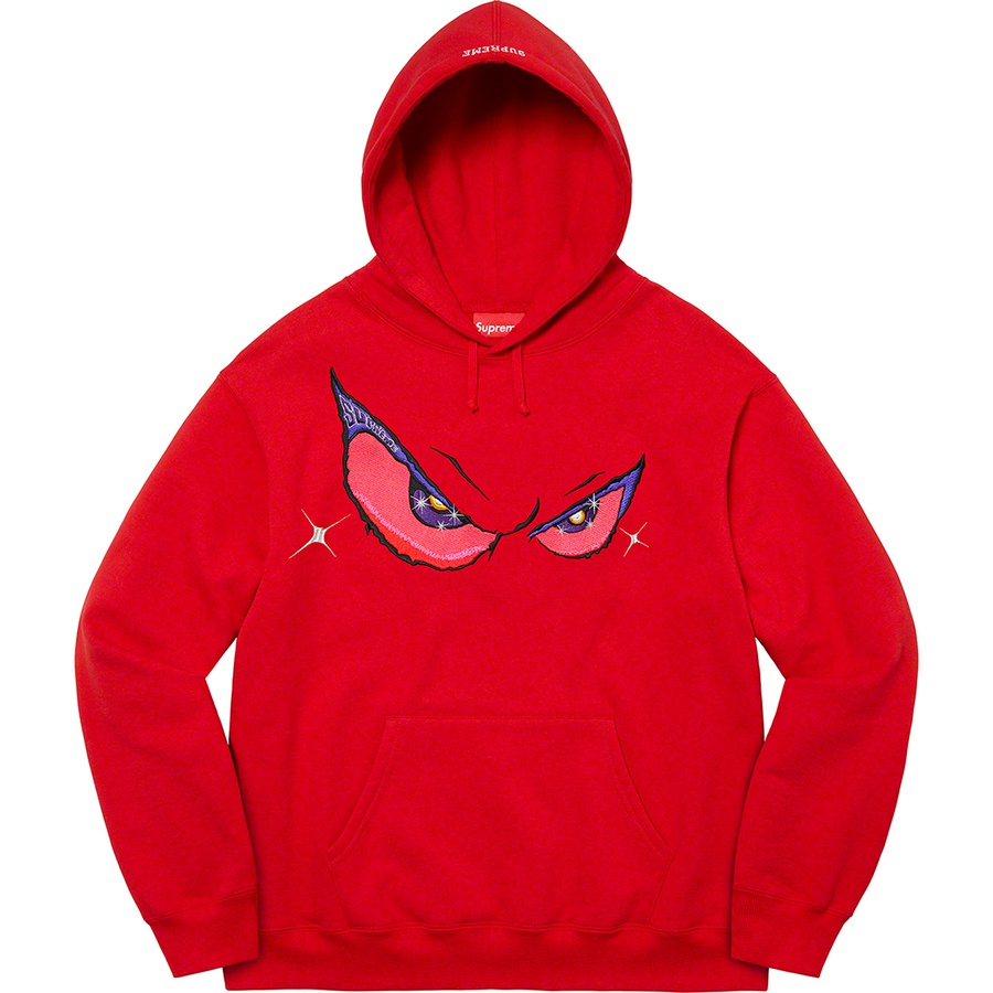 Supreme Eyes Hooded Sweatshirt (FW21) - Red - $168
