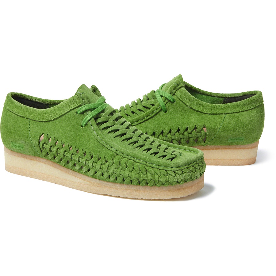 Supreme Supreme Clarks Originals Woven Wallabee (FW21) - Green - $178