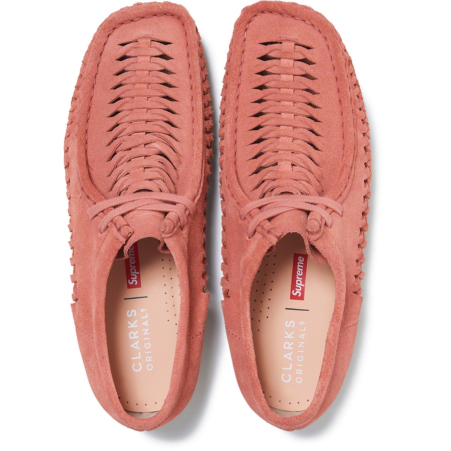 Supreme Supreme Clarks Originals Woven Wallabee (FW21) - Pink - $178