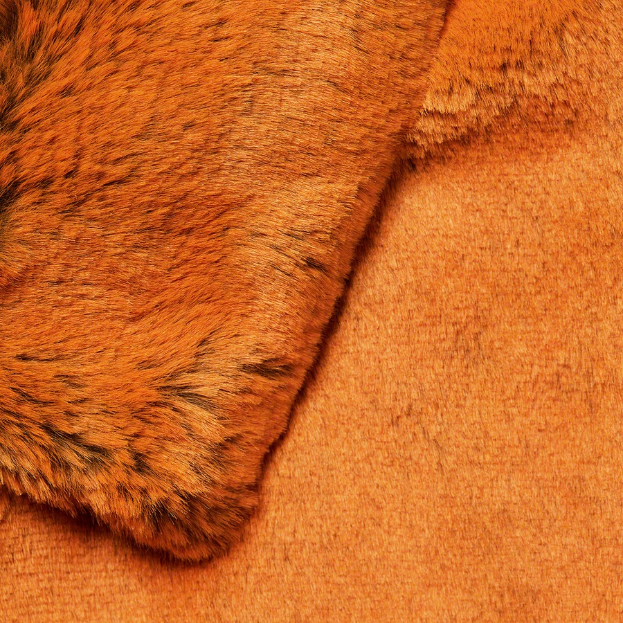 Supreme 2-Tone Faux Fur Shop Coat (FW21) - Orange - $388