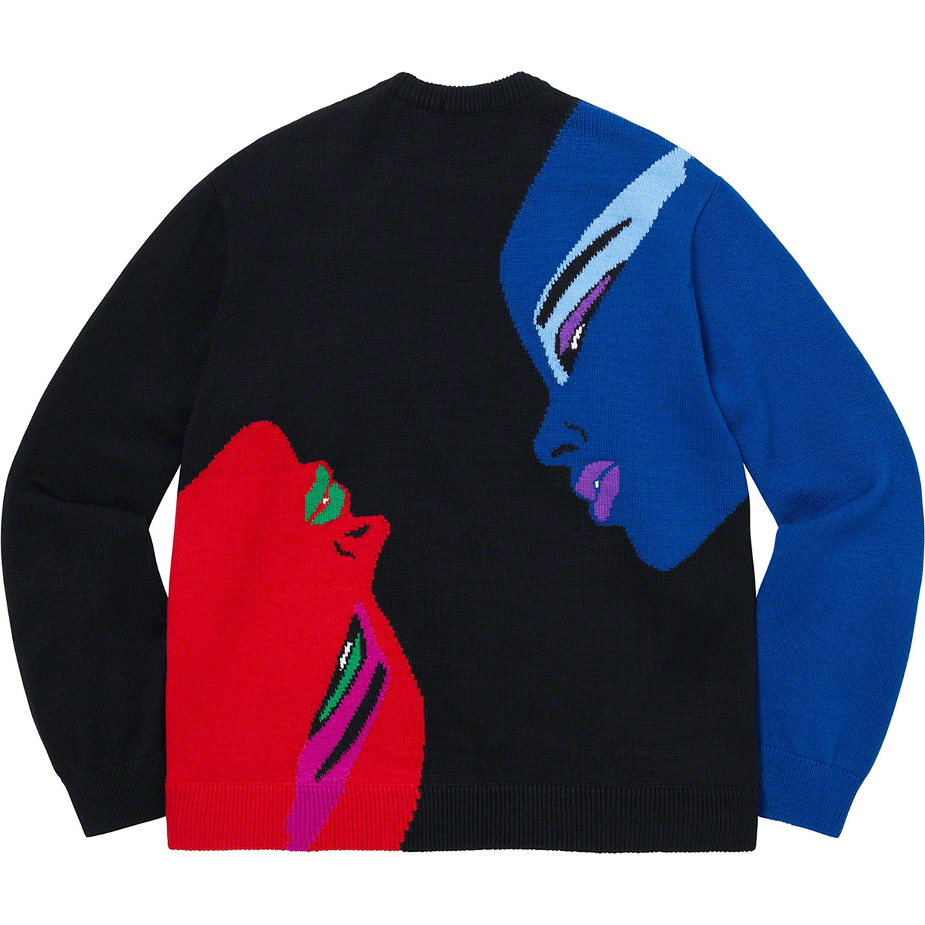 Supreme Faces Sweater (FW21) - Black - $158