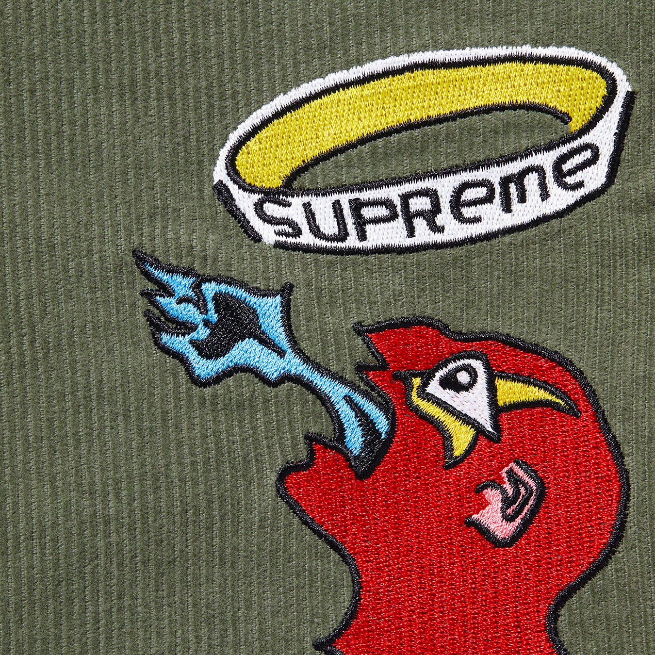 Supreme Gonz Corduroy Work Shirt (FW21) - Dusty Green - $138