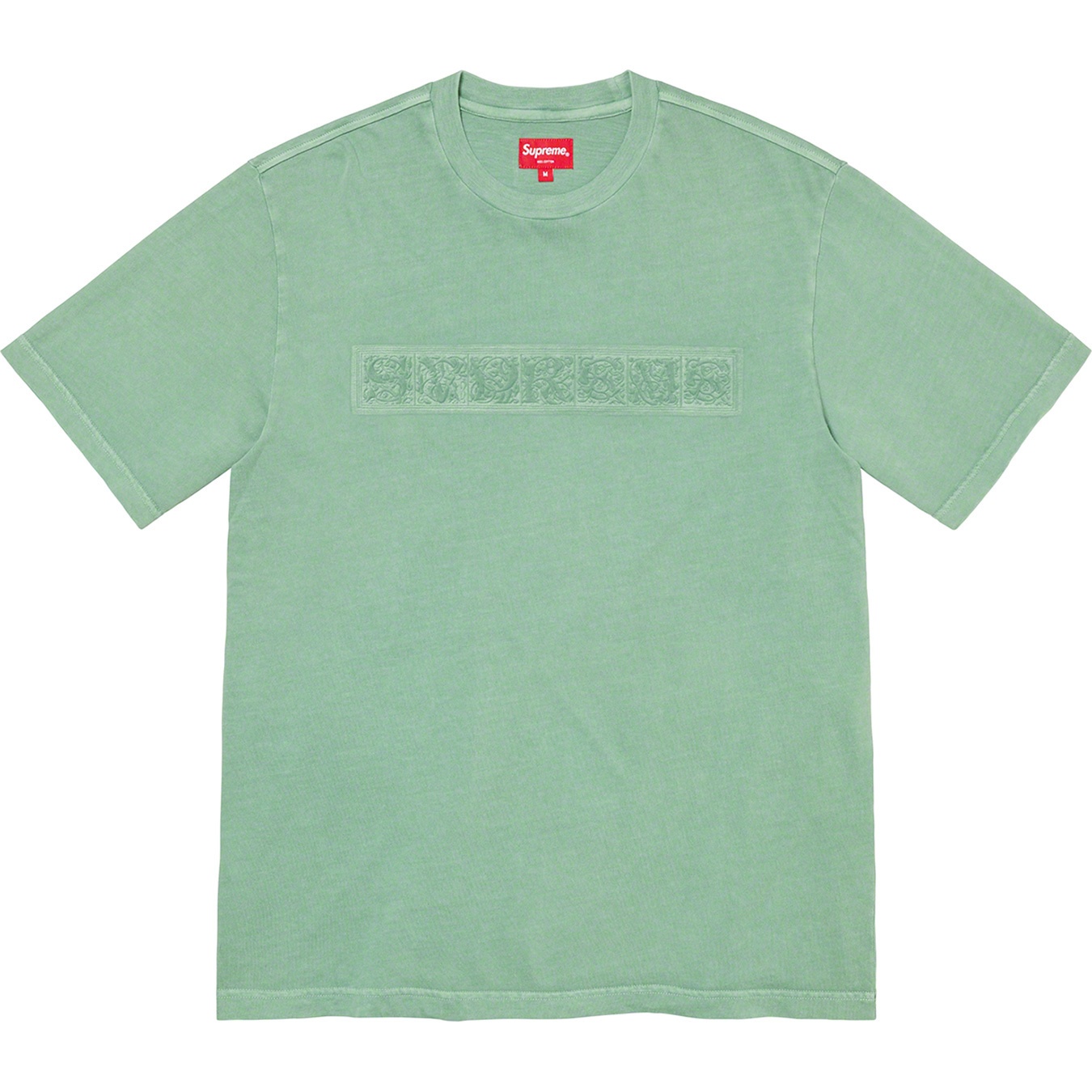 Supreme Embossed Vines S S Top (FW21) - Sage - $78