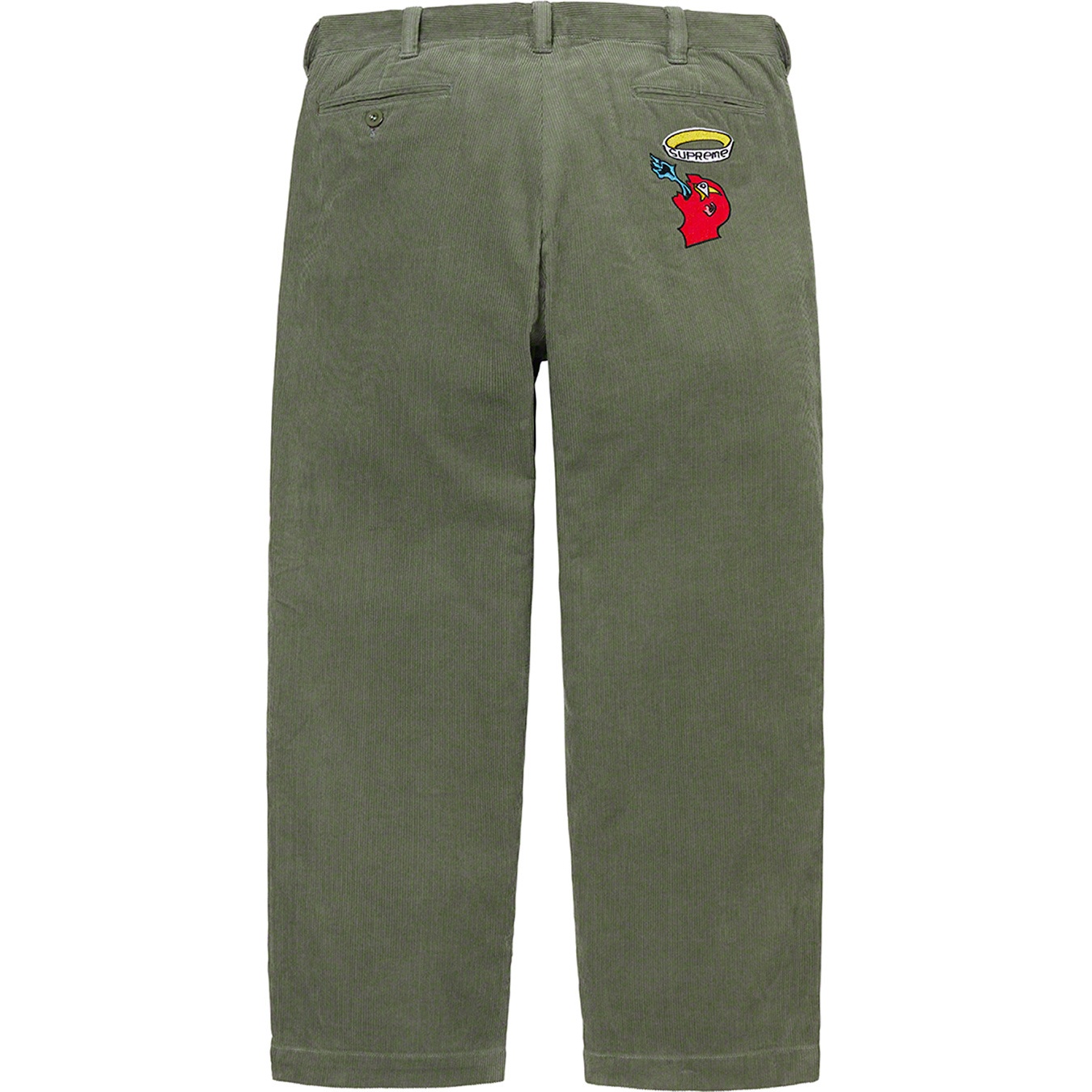 Supreme Gonz Corduroy Chino Pant (FW21) - Dusty Green - $148