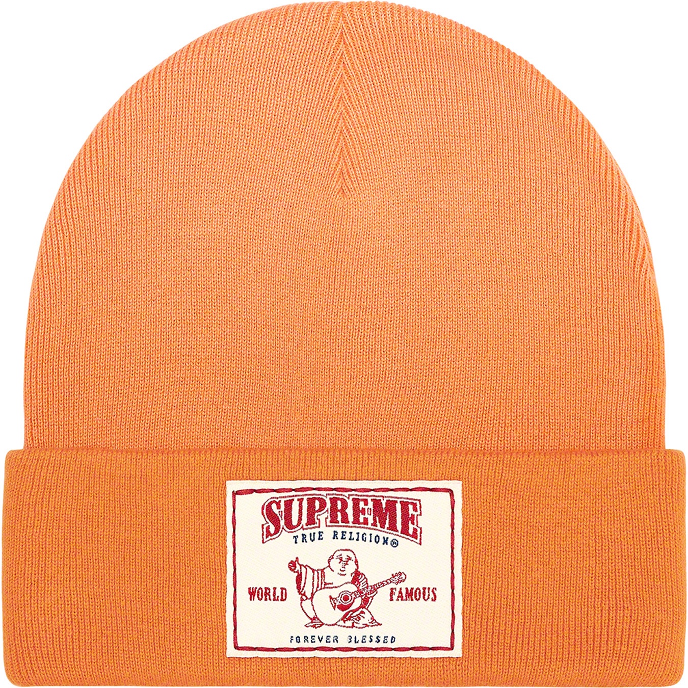 Supreme Supreme True Religion Beanie (FW21) - Dusty Orange - $40