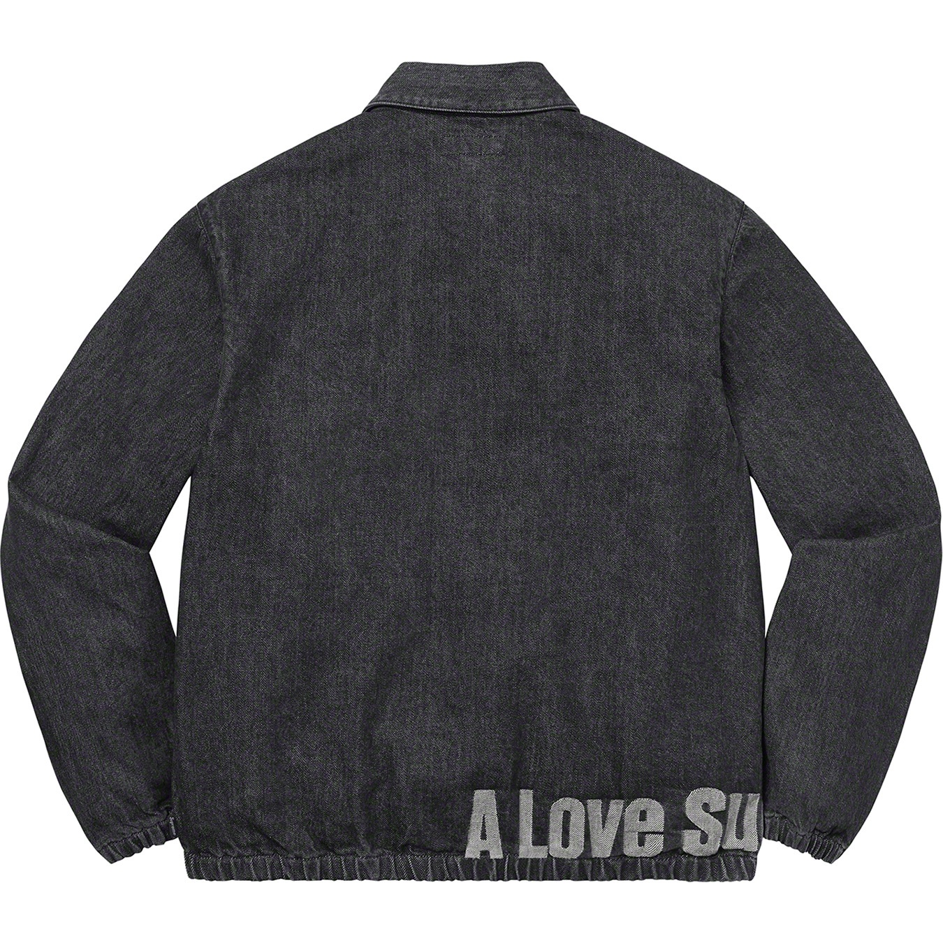 Supreme John Coltrane A Love Supreme Denim Harrington Jacket (FW21) - Black - $278