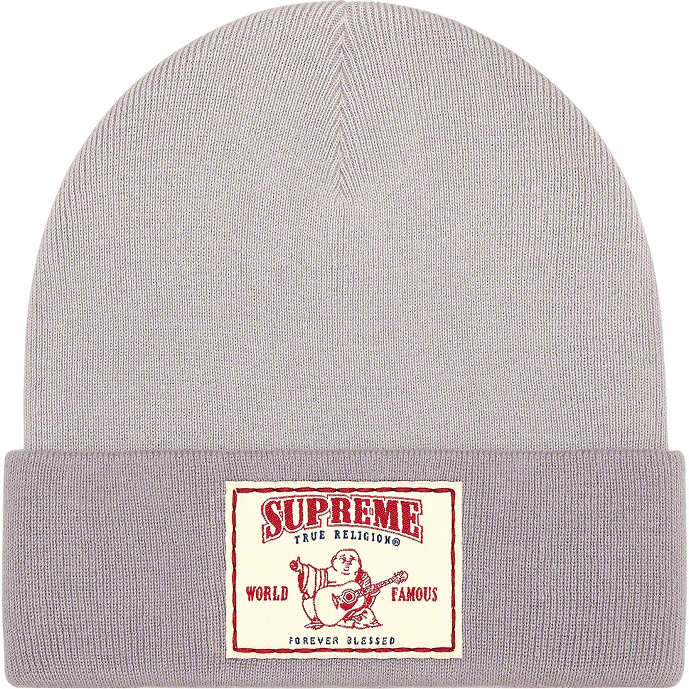Supreme Supreme True Religion Beanie (FW21) - Light Grey - $40