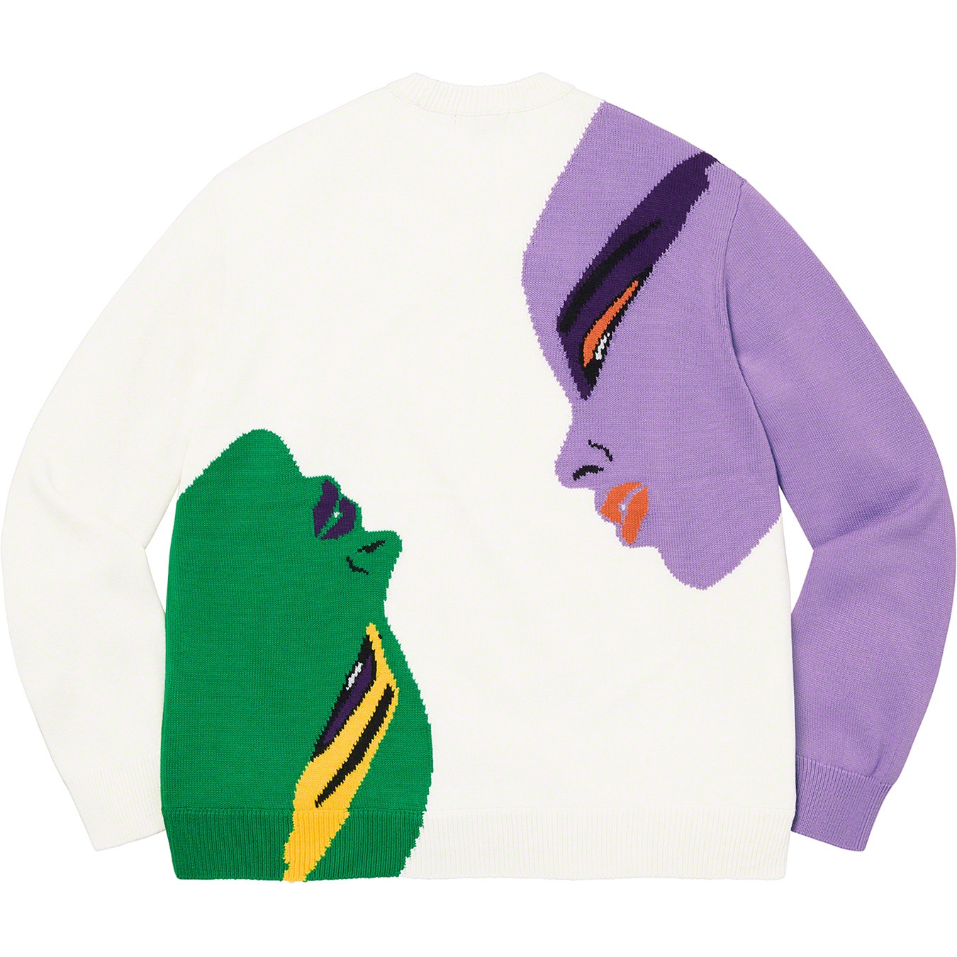 Supreme Faces Sweater (FW21) - Cream - $158