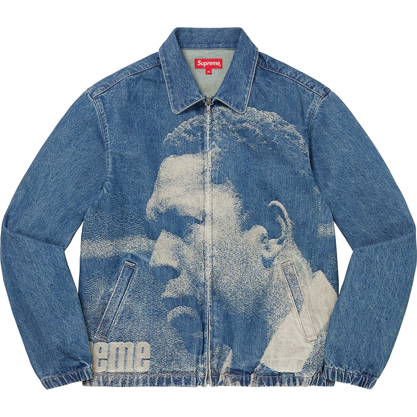 Supreme John Coltrane A Love Supreme Denim Harrington Jacket (FW21) - Blue - $278
