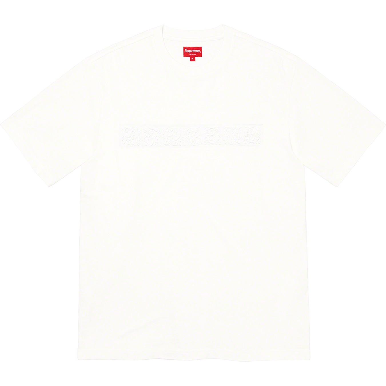 Supreme Embossed Vines S S Top (FW21) - White - $78