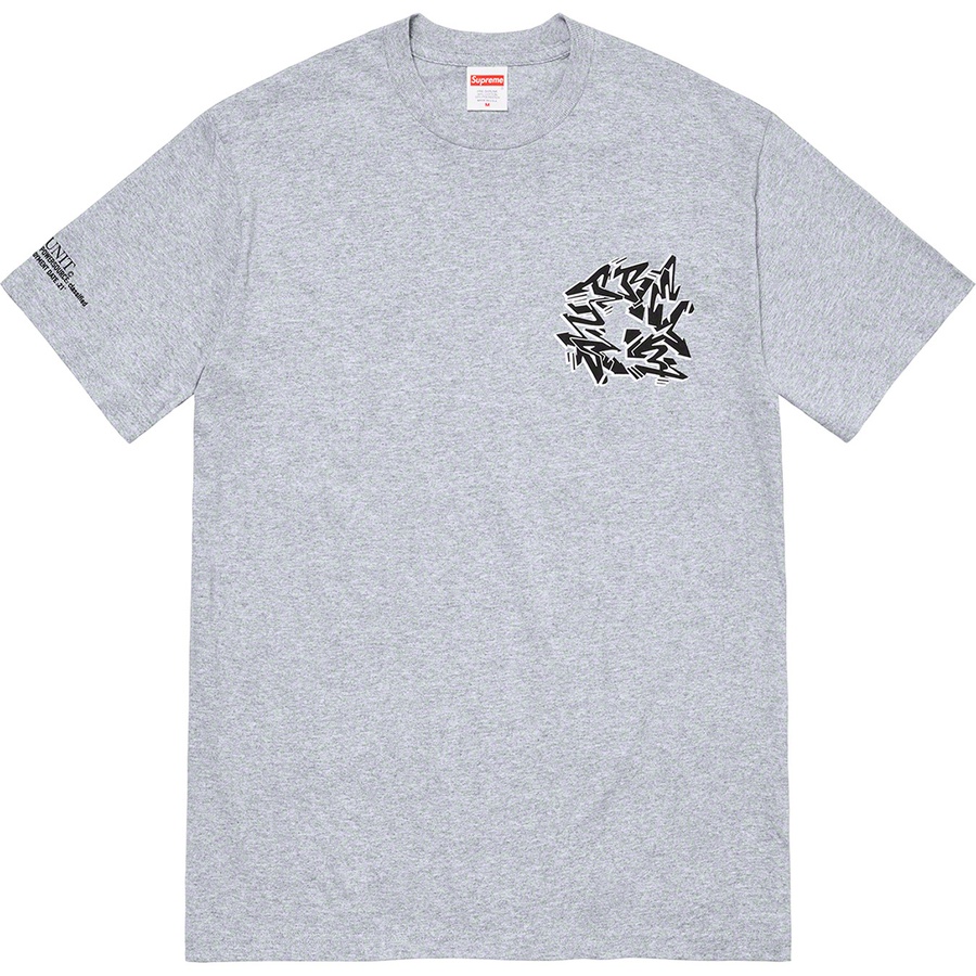 Supreme Support Unit Tee (FW21) - Heather Grey - $44