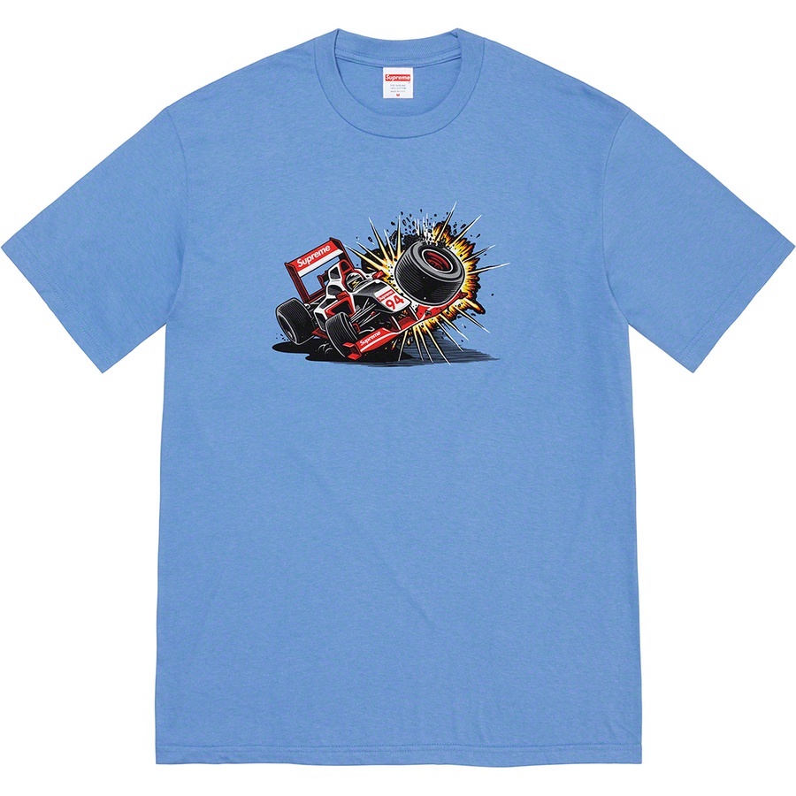 Supreme Crash Tee (FW21) - Dusty Light Royal - $38