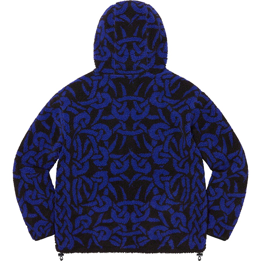 Supreme Celtic Knot Reversible WINDSTOPPER Fleece Hooded Jacket (FW21) - Black - $238