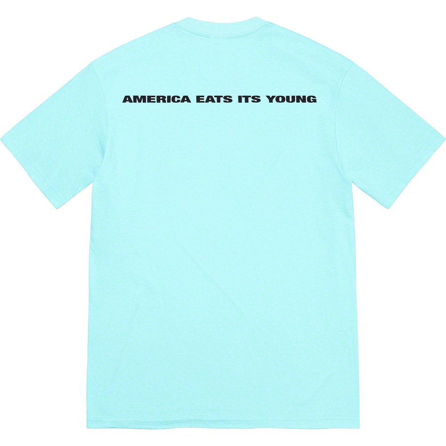 Supreme America Eats Its Young Tee (FW21) - Turquoise - $44