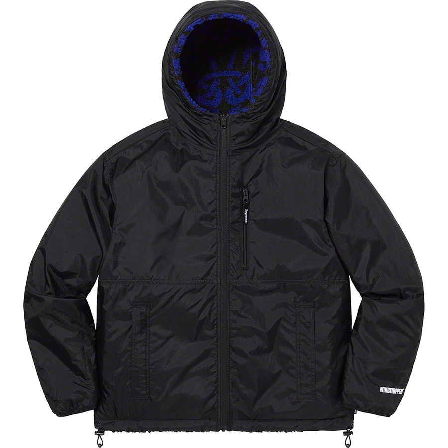 Supreme Celtic Knot Reversible WINDSTOPPER Fleece Hooded Jacket (FW21) - Black - $238
