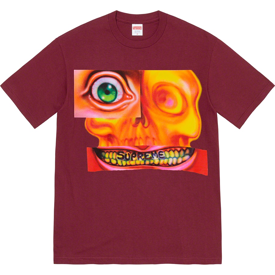 Supreme Face Tee (FW21) - Burgundy - $38