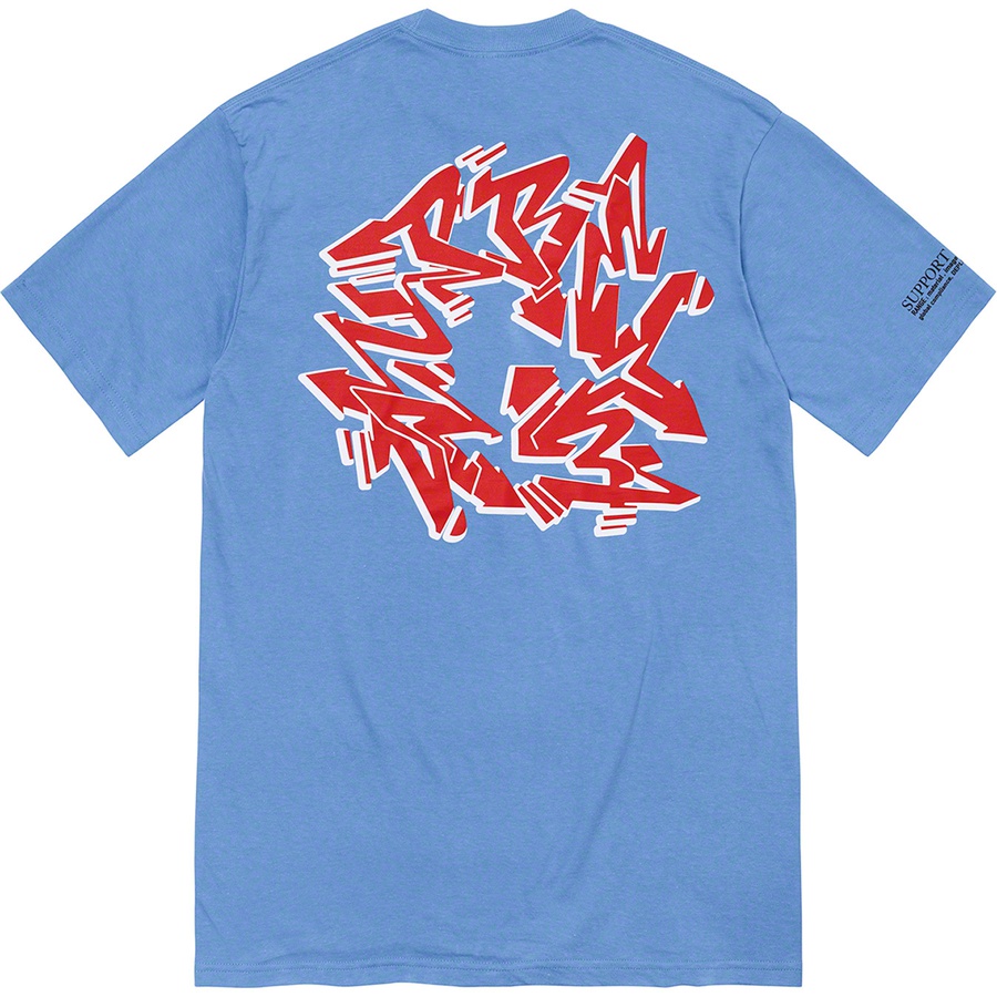 Supreme Support Unit Tee (FW21) - Dusty Light Royal - $44