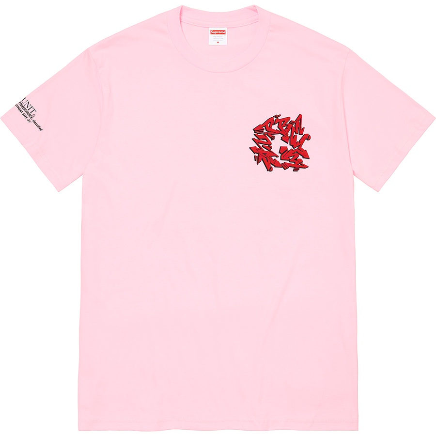 Supreme Support Unit Tee (FW21) - Light Pink - $44