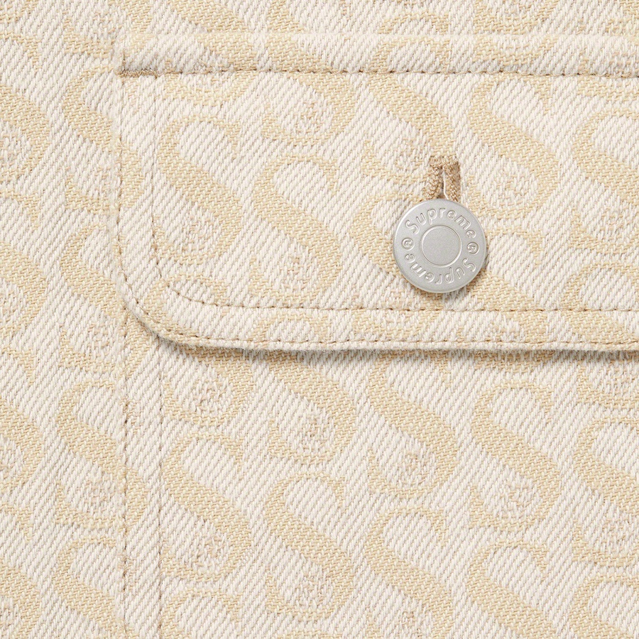 Supreme Monogram Denim Shirt (FW21) - Tan - $148