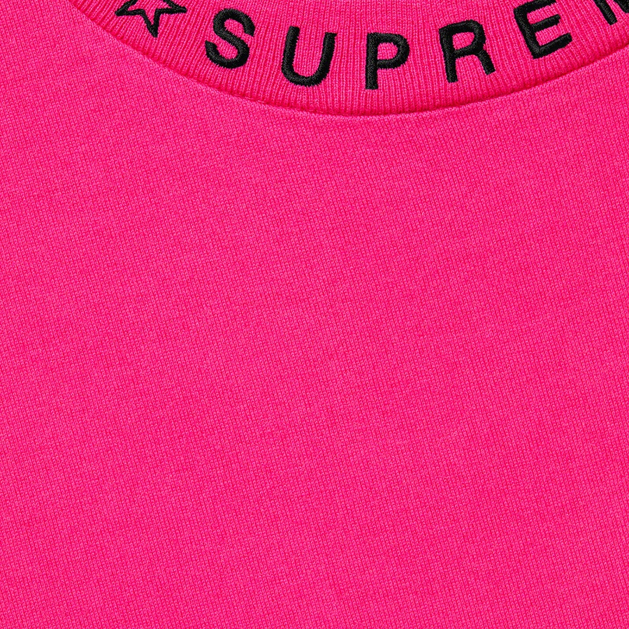 Supreme Stars Collar L S Top (FW21) - Magenta - $88