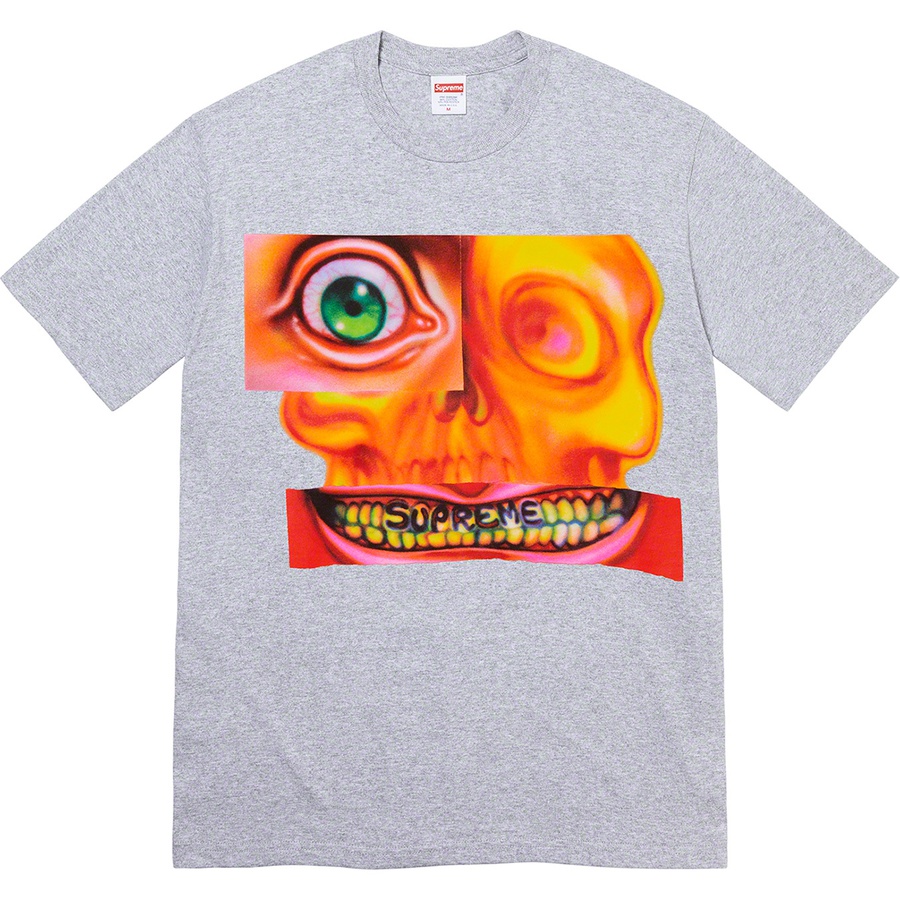 Supreme Face Tee (FW21) - Heather Grey - $38