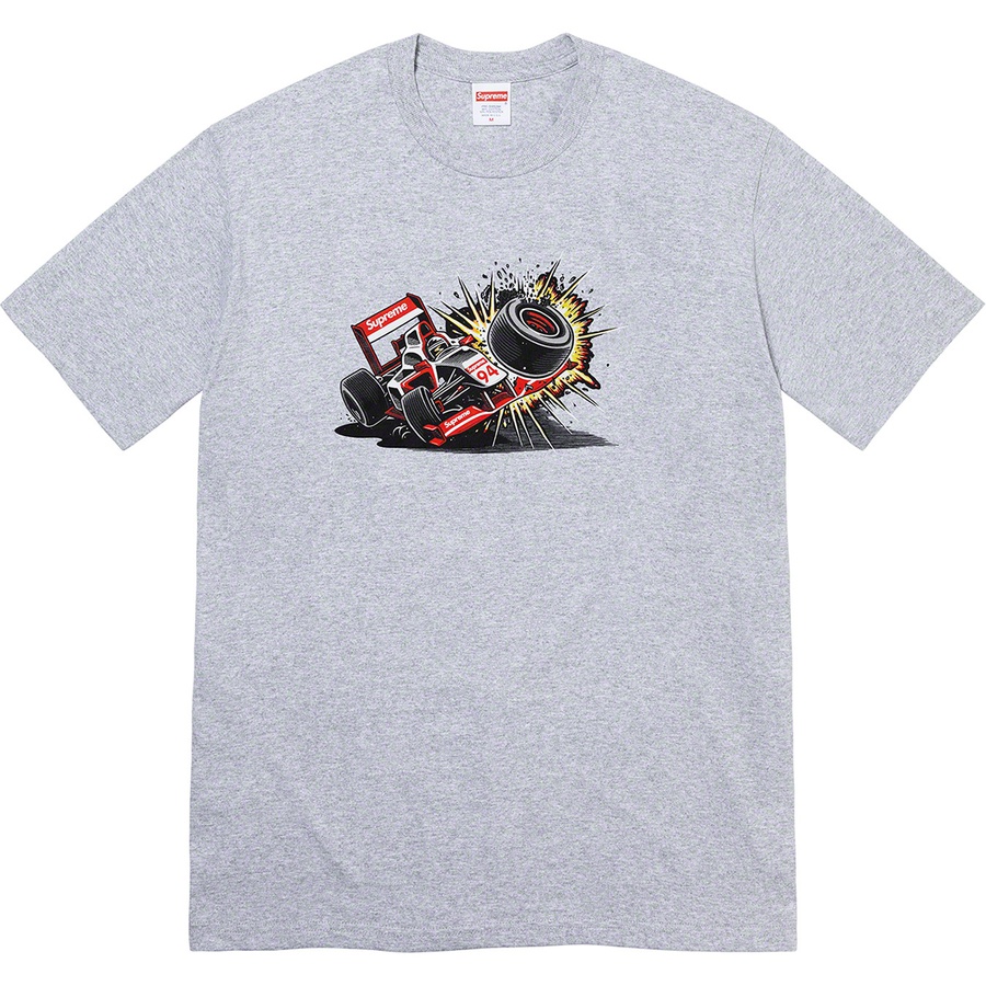 Supreme Crash Tee (FW21) - Heather Grey - $38