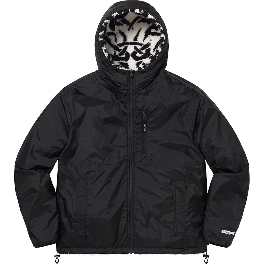 Supreme Celtic Knot Reversible WINDSTOPPER Fleece Hooded Jacket (FW21) - Stone - $238