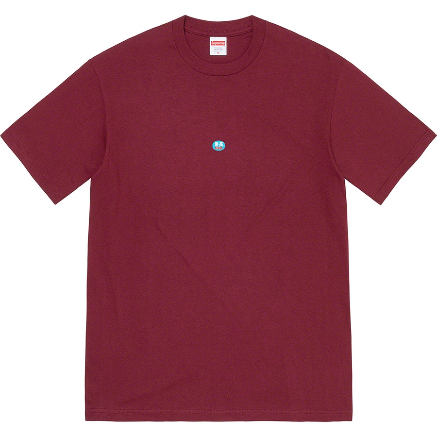 Supreme Sticker Tee (FW21) - Burgundy - $38