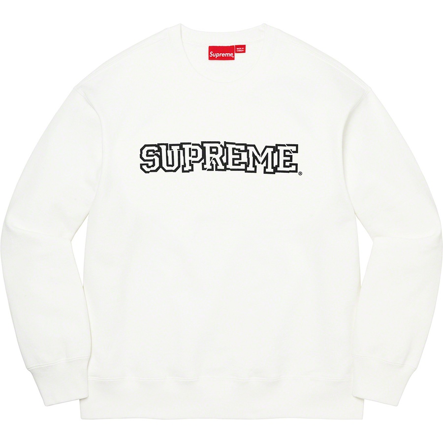 Supreme Shattered Logo Crewneck (FW21) - White - $138