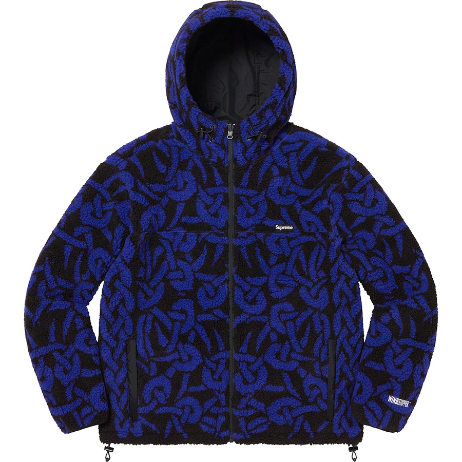 Supreme Celtic Knot Reversible WINDSTOPPER Fleece Hooded Jacket (FW21) - Black - $238