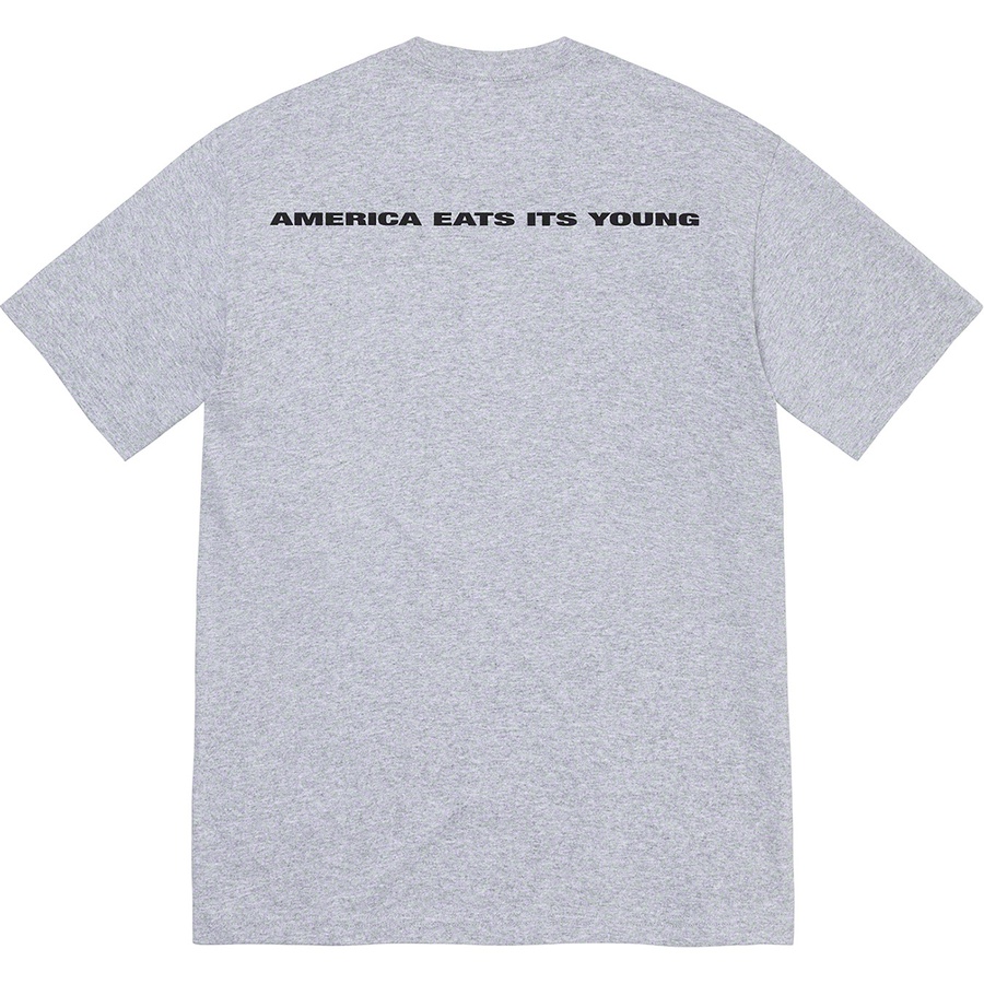 Supreme America Eats Its Young Tee (FW21) - Heather Grey - $44