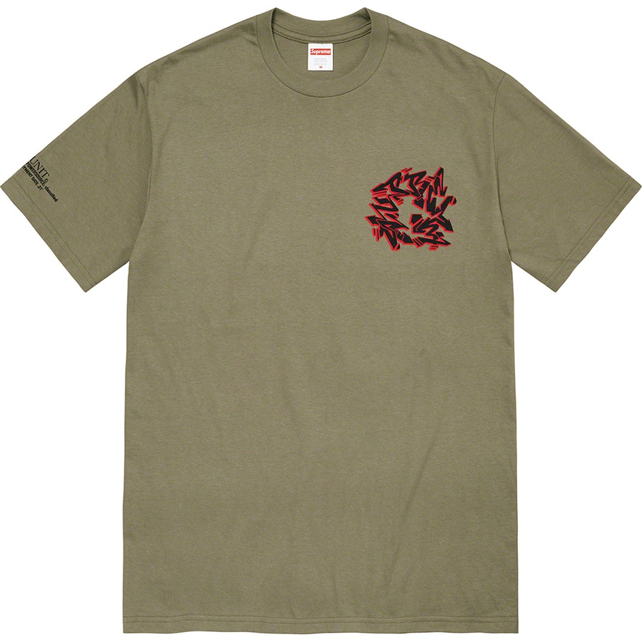 Supreme Support Unit Tee (FW21) - Light Olive - $44