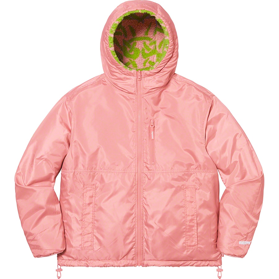 Supreme Celtic Knot Reversible WINDSTOPPER Fleece Hooded Jacket (FW21) - Dusty Pink - $238