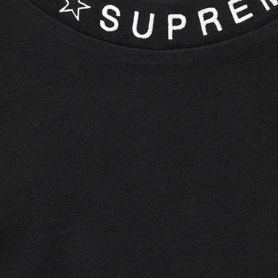 Supreme Stars Collar L S Top (FW21) - Black - $88