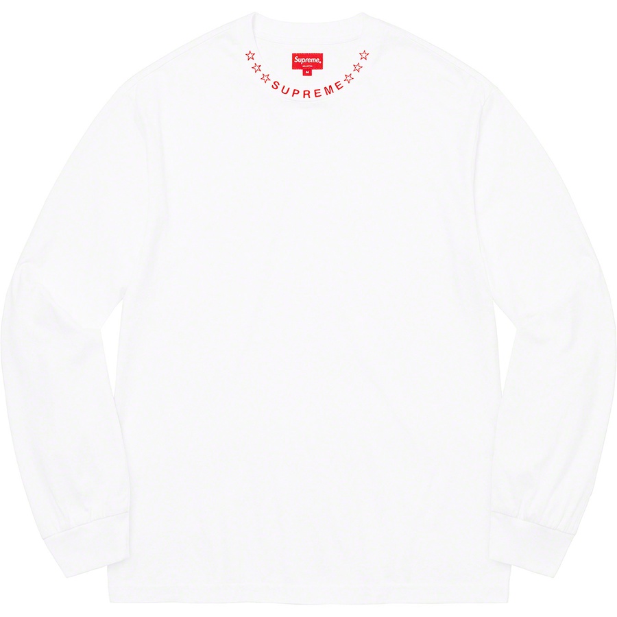 Supreme Stars Collar L S Top (FW21) - White - $88