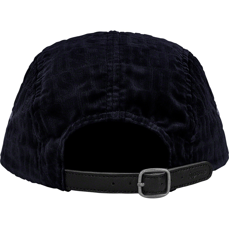Supreme Velvet Pattern Camp Cap (FW21) - Black - $58