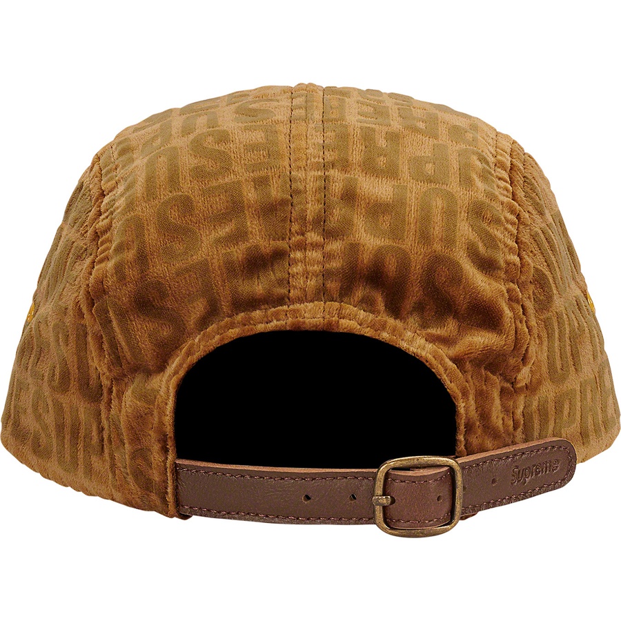 Supreme Velvet Pattern Camp Cap (FW21) - Brown - $58
