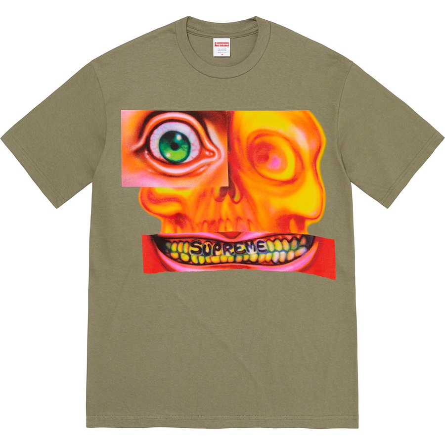 Supreme Face Tee (FW21) - Light Olive - $38