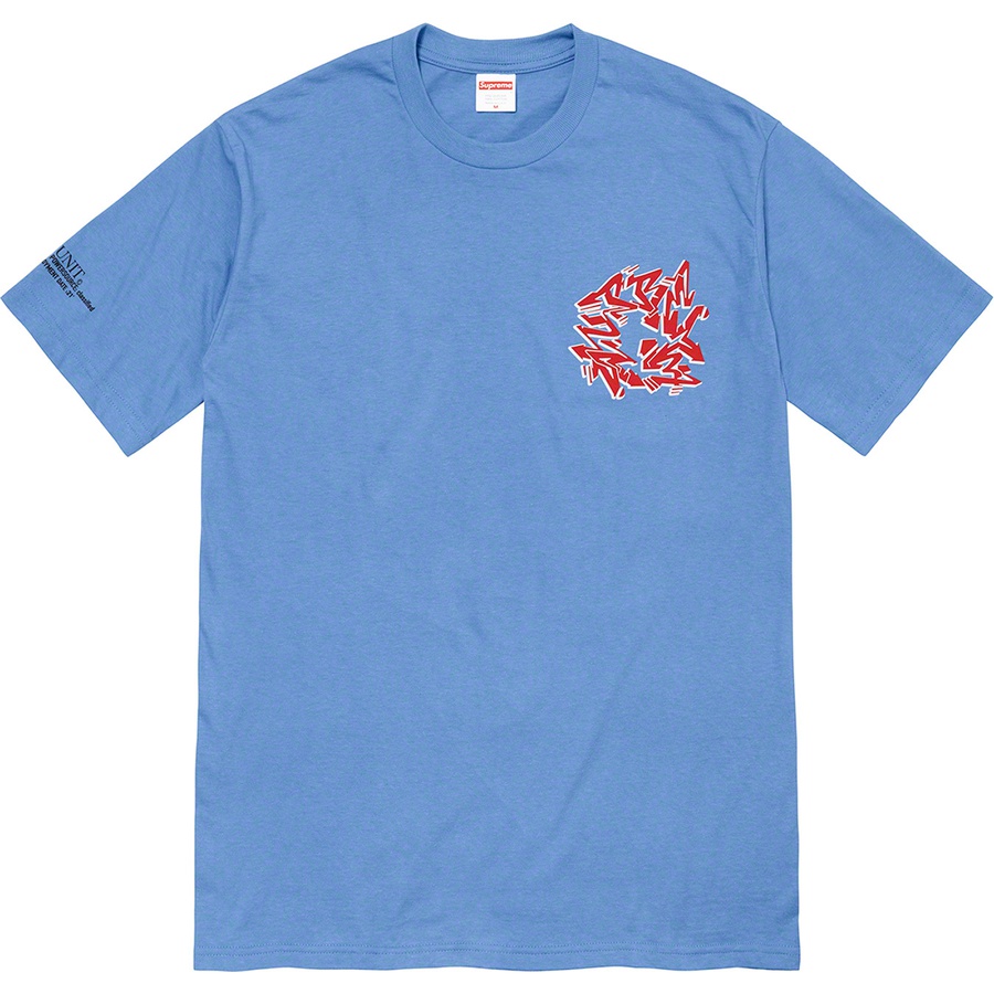 Supreme Support Unit Tee (FW21) - Dusty Light Royal - $44