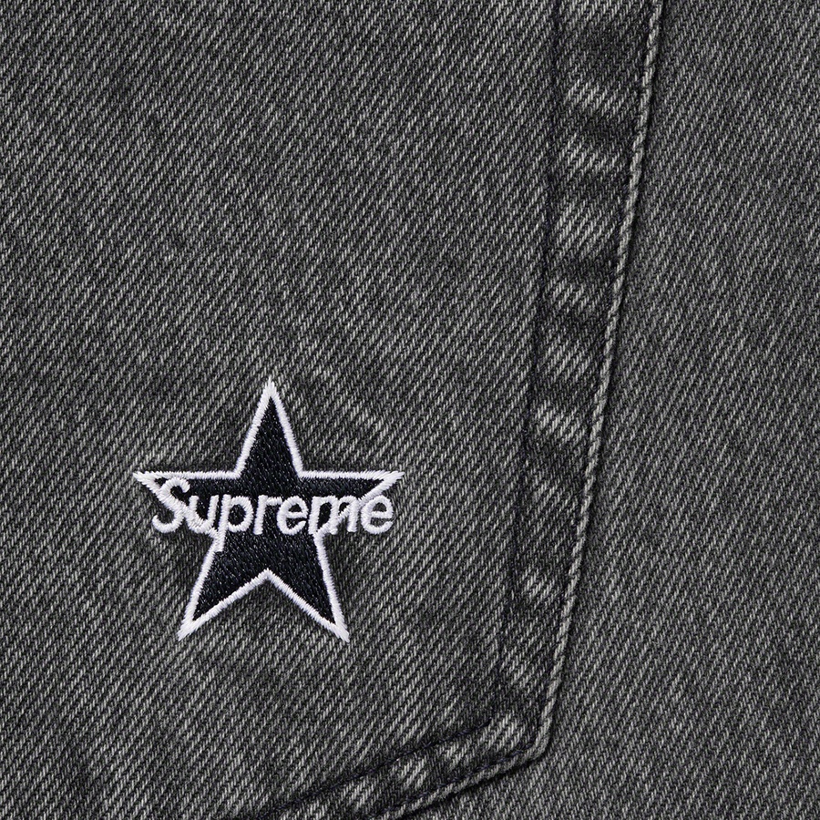 Supreme Regular Jean (FW21) - Washed Black - $148