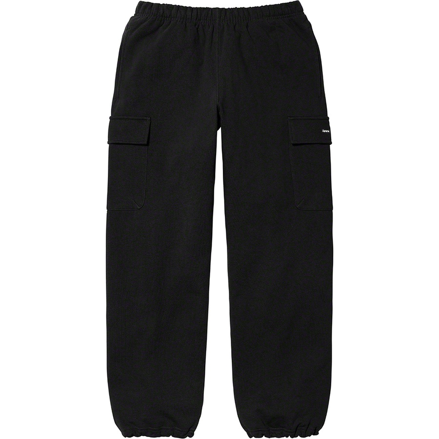 Supreme Small Box Cargo Sweatpant (FW21) - Black - $158
