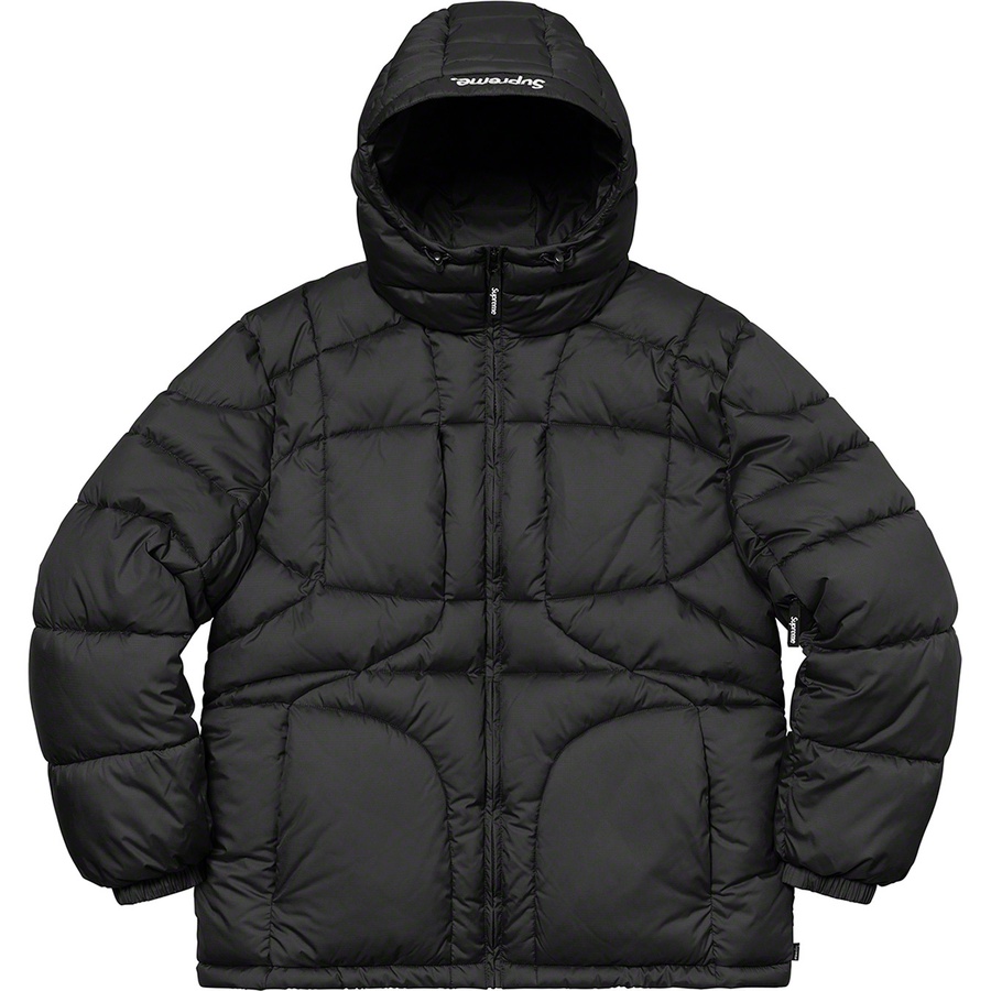 Supreme Warp Hooded Puffy Jacket (FW21) - Black - $298