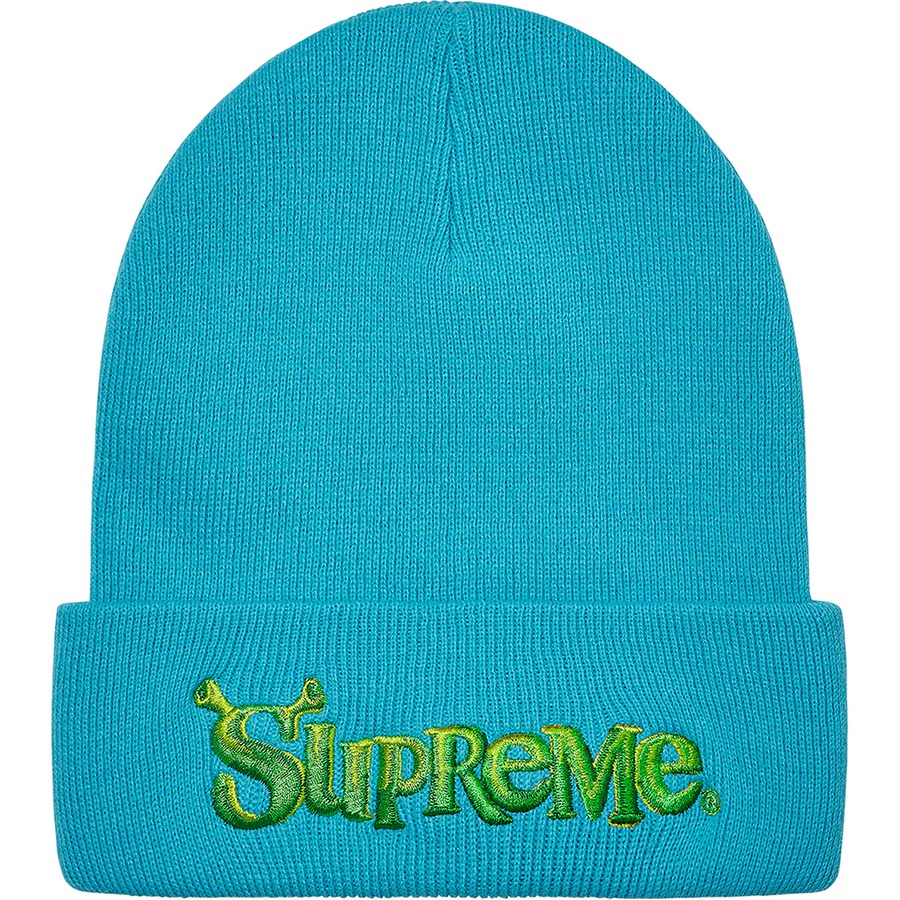 Supreme Shrek Beanie (FW21) - Turquoise - $38