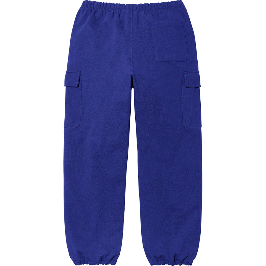 Supreme Small Box Cargo Sweatpant (FW21) - Dark Royal - $158
