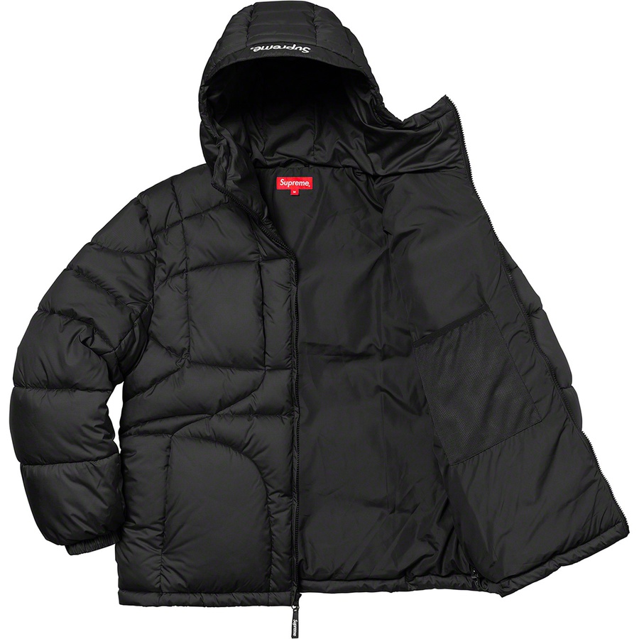 Supreme Warp Hooded Puffy Jacket (FW21) - Black - $298
